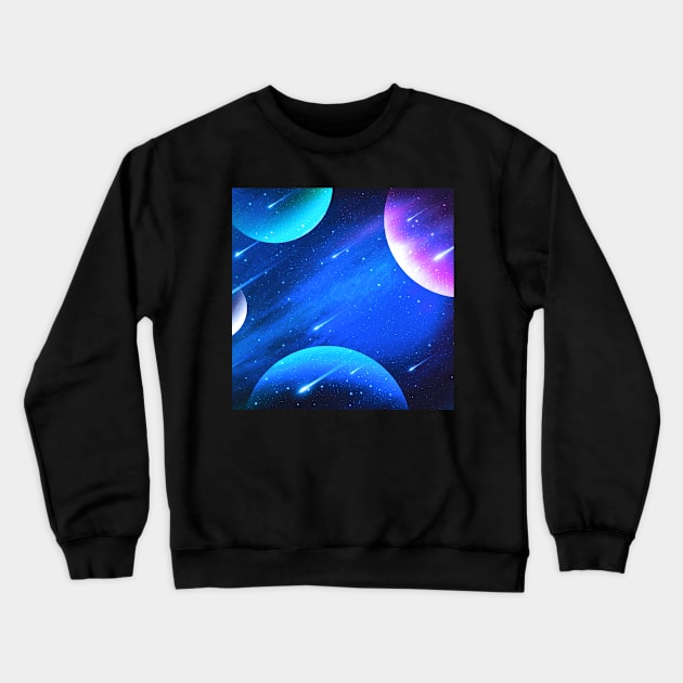 space Crewneck Sweatshirt by Pavlushkaaa